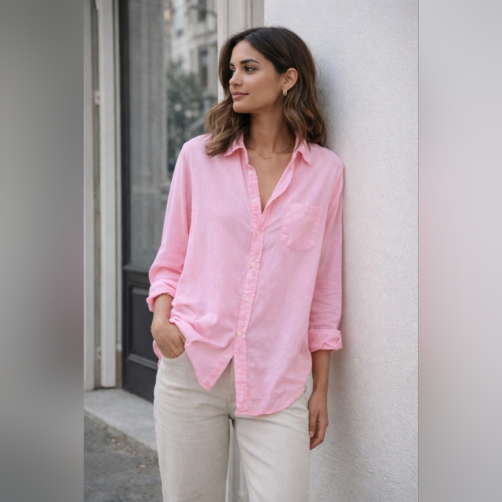 Frank & Eileen 100% Organic Cotton 'Eileen' Elevated Basic Oversize Top, XS